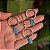 Colar e brinco geométrico pedra natural ágata azul céu ouro semijoia - Imagem 1