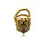 Anel ajustável Claudia Arbex cristal ouro vintage semijoia - Imagem 3
