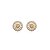 Brinco pizza g zircônia ouro semijoia 16k03019 - Imagem 7