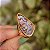 Anel geométrico pedra natural abalone ouro semijoia - Imagem 3