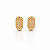 Brinco argolinha vazado m ouro semijoia 20A03046 - Imagem 4