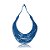 Colar Design Natural fios de algodão azul CO 1341 - Imagem 1