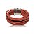 Pulseira Design Natural fios de algodão marsala - Imagem 1