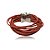 Pulseira Design Natural fios de algodão marsala - Imagem 7