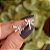 Brinco libélula zircônia ródio semijoia 19K08055 - Imagem 1