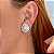 Brinco gota zircônia ródio semijoia 18K07039 - Imagem 2
