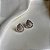 Brinco gota zircônia ródio semijoia 18K07039 - Imagem 5