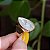 Anel gota pedra natural Nautilus ouro semijoia - Imagem 6