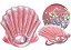 BÓIA ILHA INFLÁVEL CONCHA GLITTER ROSA - INTEX - Imagem 2