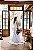 Vestido de Noiva Minimalista Ombro a Ombro Branco Liso - VICTÓRIA - Imagem 6