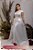 Vestido de Noiva 2 em 1 - Semi Sereia com saia removível, mangas curtas, flores 3D e transparência - THALIA - Imagem 2