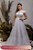 Vestido de Noiva 2 em 1 - Semi Sereia com saia removível, mangas curtas, flores 3D e transparência - THALIA - Imagem 9