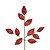 Galho Folha de Ficus Vermelho - Imagem 2
