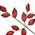 Galho Folha de Ficus Vermelho - Imagem 1