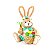 Coelha de Páscoa Sentada com Cesta de Ovos - Imagem 1