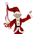 Duende de Natal com Bengala Candy Cane - Imagem 1