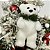 Enfeite para Árvore de Natal Urso Polar com Guirlanda - Imagem 2