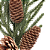 Galho de Natal Pinheiro Natural com Pinhas - Imagem 2