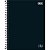 Caderno Espiral Capa Dura Universitário 10 Matérias Zip Preto 160 Folhas - Imagem 1