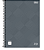 Caderno Quadriculado 5x5 mm Espiral Capa Dura Universitário Zip 96 Folhas Tilibra - Imagem 2