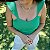Top Cropped com lastex - Cropped Luana Verde - Imagem 3