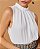 Blusa em crepe, sem manga - Blusa Gisele - Imagem 2