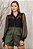 Short Couro Eco com cinto - VERDE - Imagem 1
