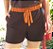 Short em Linho cós colorido - Short Noir - Imagem 1