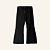 Calça Egho Guerrilha Denim Flared Preta - Imagem 1