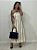 VESTIDO LIZ CRU E PRETO (AR25-1737) - Imagem 1