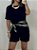 CONJUNTO CECILIA CAMISETA E SHORT PRETO (AR25-1980) - Imagem 2