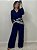 CONJUNTO LUCIANA CAMISA/CALÇA AZUL MARINHO (AR25-2034) - Imagem 1