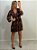 VESTIDO NINA ESTAMPADO MARROM/VINHO (AR26-589) - Imagem 2