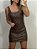 VESTIDO COURO P.U MARROM (AR26-531) - Imagem 4