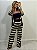 CONJUNTO TRICOT NUDE/AZUL MARINHO (AR26-829) - Imagem 1
