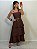 VESTIDO SARA BABADO MARROM (AR26-1023) - Imagem 1