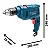 Furadeira de impacto Bosch 550W GSB 550 RE - Imagem 5