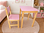 Mesa Infantil com Cadeira em Madeira Pinus – Aprendizado, Autonomia e Desenvolvimento Infantil - Imagem 4