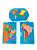 Kit Mapa Planisfério, América do Sul, Brasil  Montessori - Imagem 1