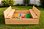Caixa de Areia Infantil com Bancos em Madeira – Brinquedo Educativo para Área Externa - Imagem 2