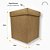 Caixa Panetone 500g a 750g Kraft c/ Tampa- 16x16x20 cm - 20 unids. - Imagem 3