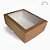 Caixa para Presente com Visor Kraft - 19x15x6cm - 20 unids. - Imagem 1