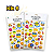 Kit 10 Cartelas de Adesivos Infantis Stickers 3D Sortidos - Imagem 8