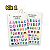 Kit 10 Cartelas de Adesivos Infantis Stickers 3D Sortidos - Imagem 3