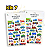 Kit 10 Cartelas de Adesivos Infantis Stickers 3D Sortidos - Imagem 9
