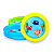 Piscina Inflável 2 Anéis Peixes 61L - Wellmix - Imagem 1