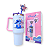 Garrafa Térmica c/ Canudo Pingente Stitch Angel Disney 1,15L - Imagem 2