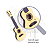 Mini Violão Infantil Brinquedo 6 Cordas de Aço - Imagem 2