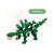Bloco de Montar Combo 3 em 1 Dinossauros Verde 287 pçs Qman - Imagem 5