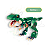 Bloco de Montar Combo 3 em 1 Dinossauros Verde 287 pçs Qman - Imagem 3